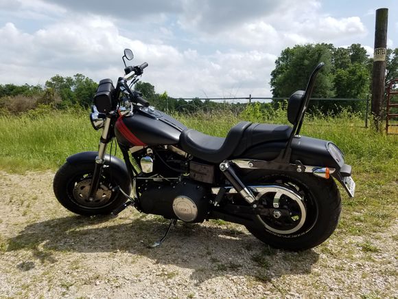 Got my 2" risers onstalled on my 16 Fat Bob, much more comfortable.
