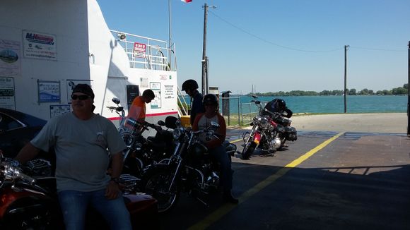 On the ferry to Marine City, Michigan, USA.