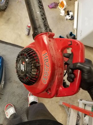 After draining as much fluid out as possible, it was time to bust out the big guns.