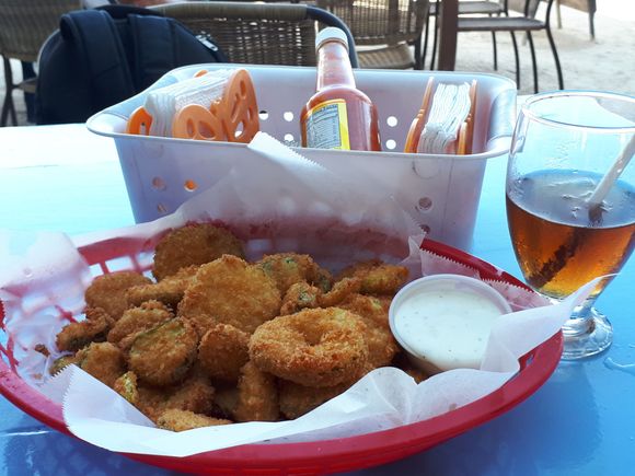 And here they are! Deep Fried Pickles.
They were absolutely delicious!