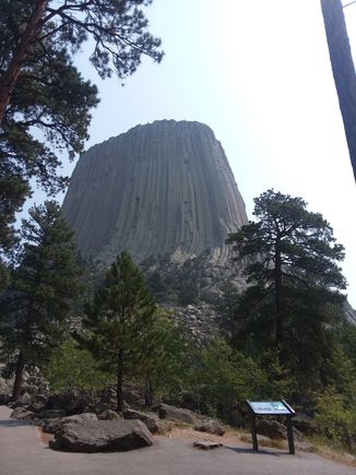 Another angle of the Devils Tower. 