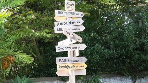 The distance from wherever you choose.