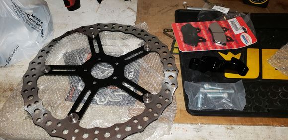 Lydall Carbon Z pads, AN Big Brake Rotor