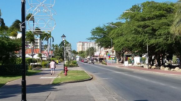 Another view showing a high rise in the distance.