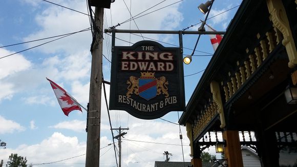 The afternoon stop at the “King Edward” in Ilderton, Ontario.