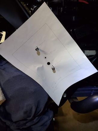 paper template in kit installed