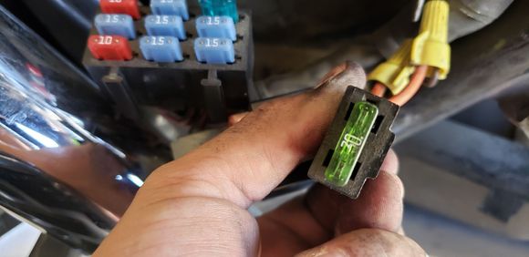 He put a 30A but OEM calls for 15A.