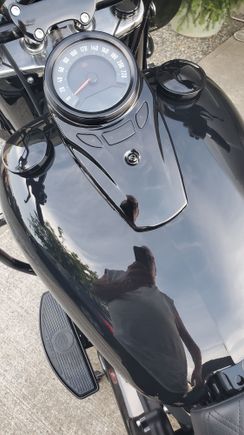 Just hit it with a little touch up paint.
This is one year old and holding up well.