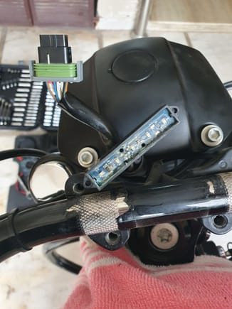 Try and clean the PCB using a plastic brush and see if that resolves the issue. Note: speedometer needs to be connected for the indicator light assembly to function.