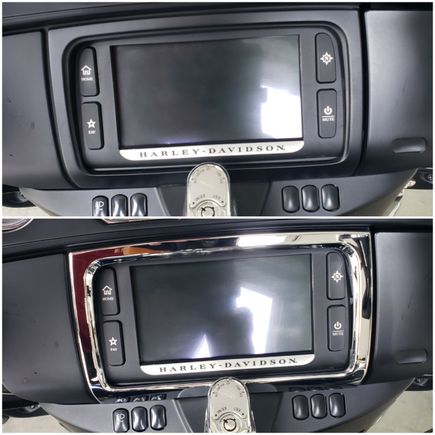 Added chrome screen bezel.