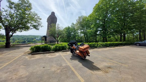 Stopped by Chief Blackhawk. 