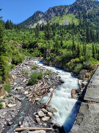 Lots of runoff after 100+ degree heat.