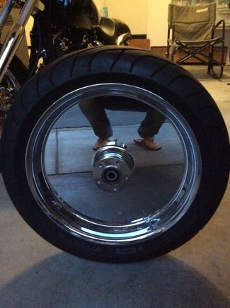 Rev tech wheel 4.25x18 with tire. Has maybe 100 miles on it.
$300.00 0r obo