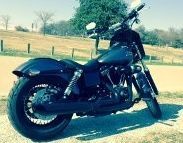 My '14 Street Bob.  14s I believe.