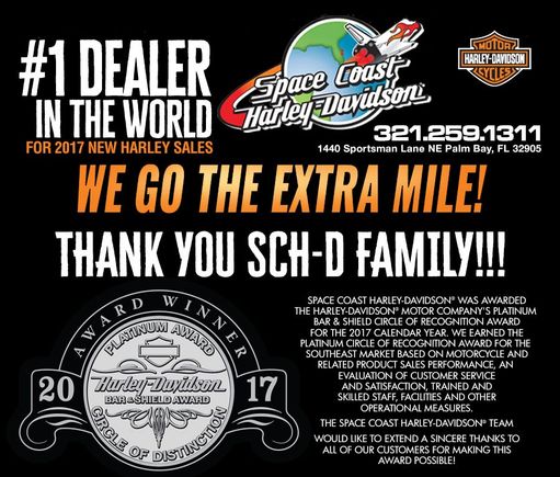 This is my local dealer..Most new Harley’s sold by any dealer in the world..the whole Fucking World for 3 yrs running..not just Fl or USA..The World