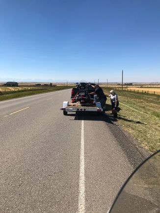 Good thing I have this trailer back at the farm   The boy cam through for us 👍