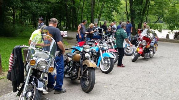 Kick start ride with the lake Erie chapter antique motorcycle group