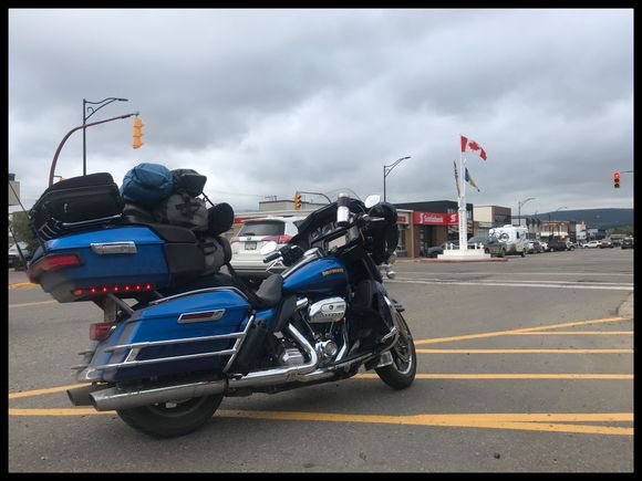 Mile zero on the Alaska highway… This was last year, not the year I actually wrote it all the way from Alaska to hear.