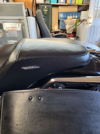 Side shot showing the white script clean and shinny