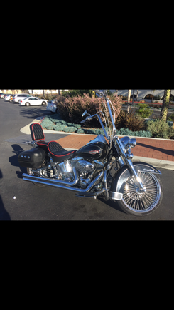 Heritage with 21/18 and chrome wheels and spokes 