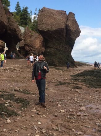 The rocks really show the tides.