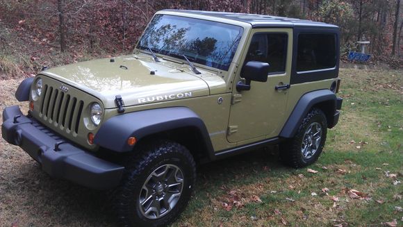 My 2013 JK Rubicon in Commando Green. 