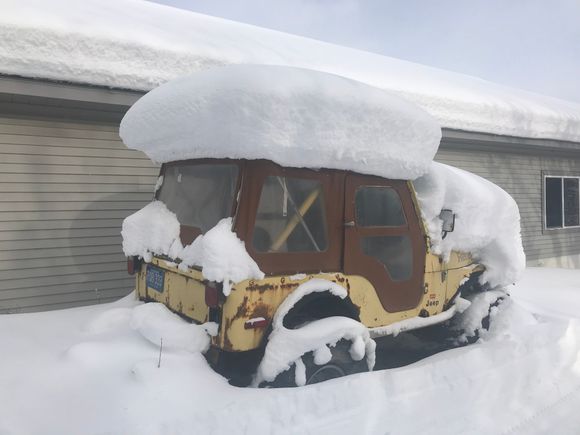 Mine just sits around collecting snow, I have driven it in years. The top still works good as you can see !