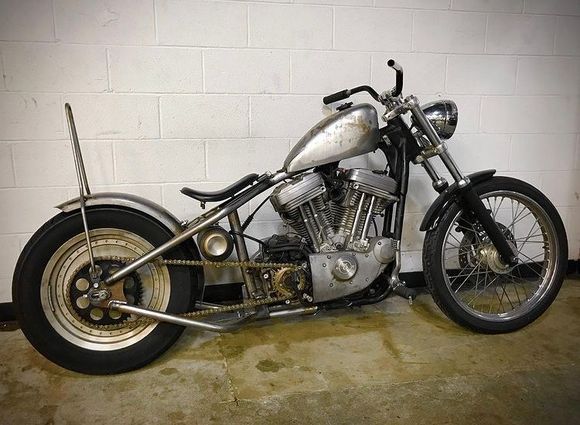 Got the urge to hardtail it so I ordered one from lowbrow and cut it in half. The bike sat like this for two years. I was afraid to tackle the wire harness so I rode my other bikes.