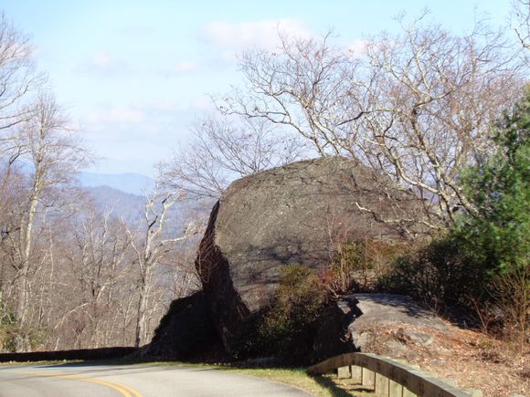 Fun to slide down this rock on your butt