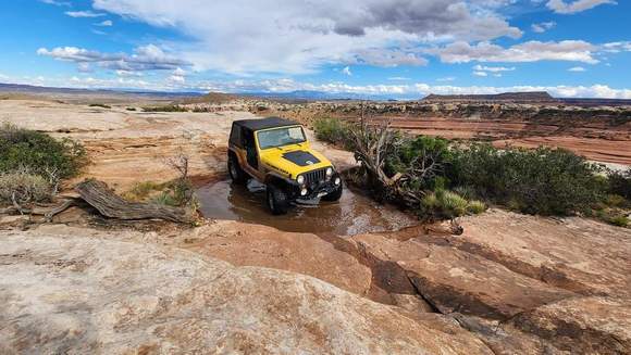 This was the wettest Moab trip we've ever had.