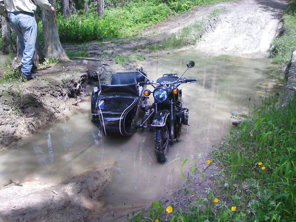 Me and my buddy took his Chinese BMW clone out for a bit of back road mud bogging.....