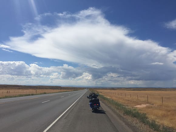 West of Vernal. Big country, big sky, big weather