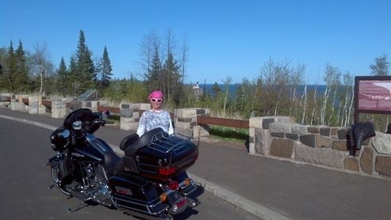 First real ride to the light house on lake superior.