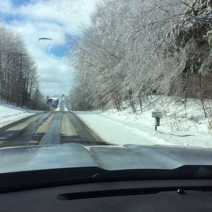 Lots of power outages due to ice