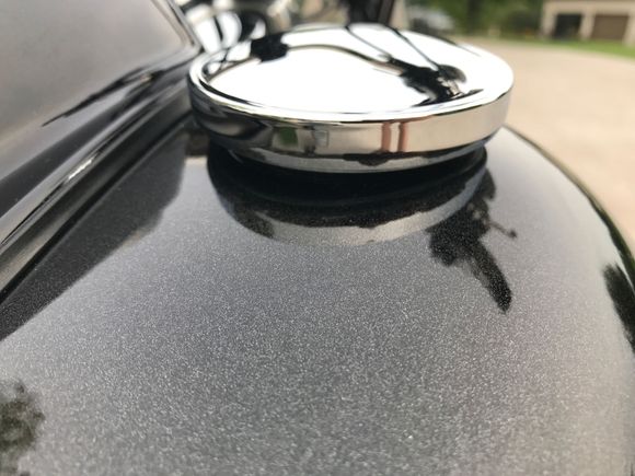 High metallic custom black paint