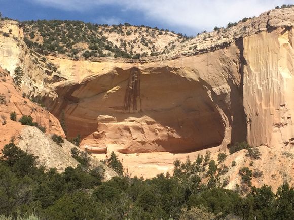 There's a path to the base. It was nice to stretch the legs.