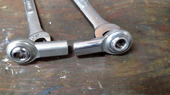 The joint on the right has been sanded and polished the best I could.