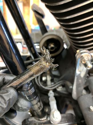 Now this is some special metal....this is what left inside the filter.