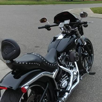 2013 breakout with a 124.  This corbin seat was by far the worst investment i have made.  At the time seats were limited for thr breakout, but jeez....its a brick.