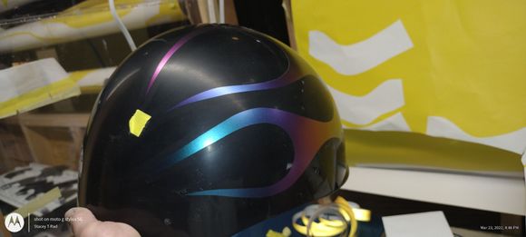 Helmets I make from begining to end. My second flame helmet ever.