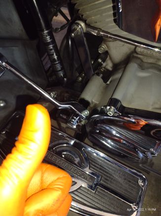 Install the rear shifter lever or cap as in my case. Test the shifter mechanism for binding. Assembly should be a lot "tighter" like when the bike was new. Test ride... 