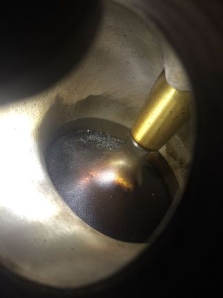 Some metal on the backside of the intake valve.