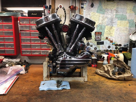 On my work bench