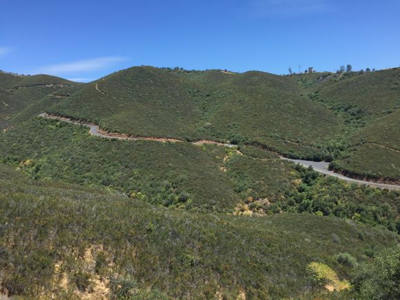 You can climb into Yosemite on different roads. This is the one that is across the valley from my route.