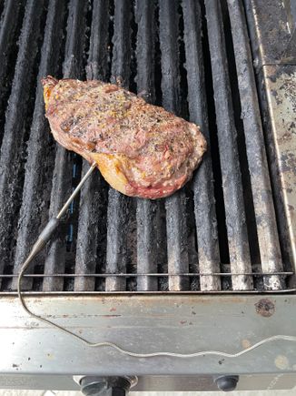 There she be. NO searing. And no reverse searing. None.