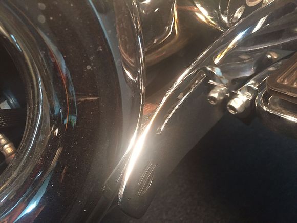 Here is the HD heel protector pushed against the pipe.