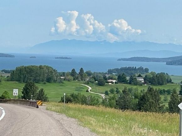 Looking north at Flathead Lake