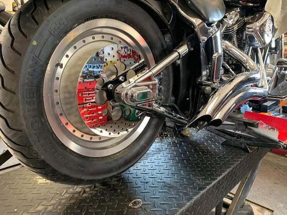 Polished rotors.