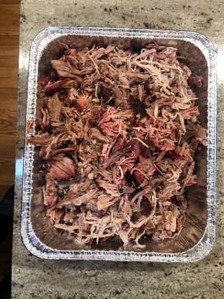 
Finished product.  Total smoke time 9 hours.