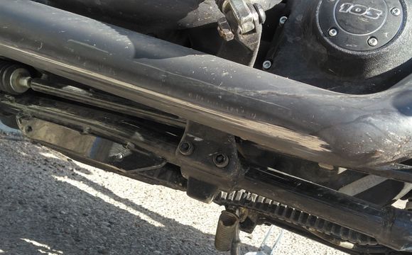 Felt and heard scraping through some corners the other day. Who says Wide Glide's don't handle lol